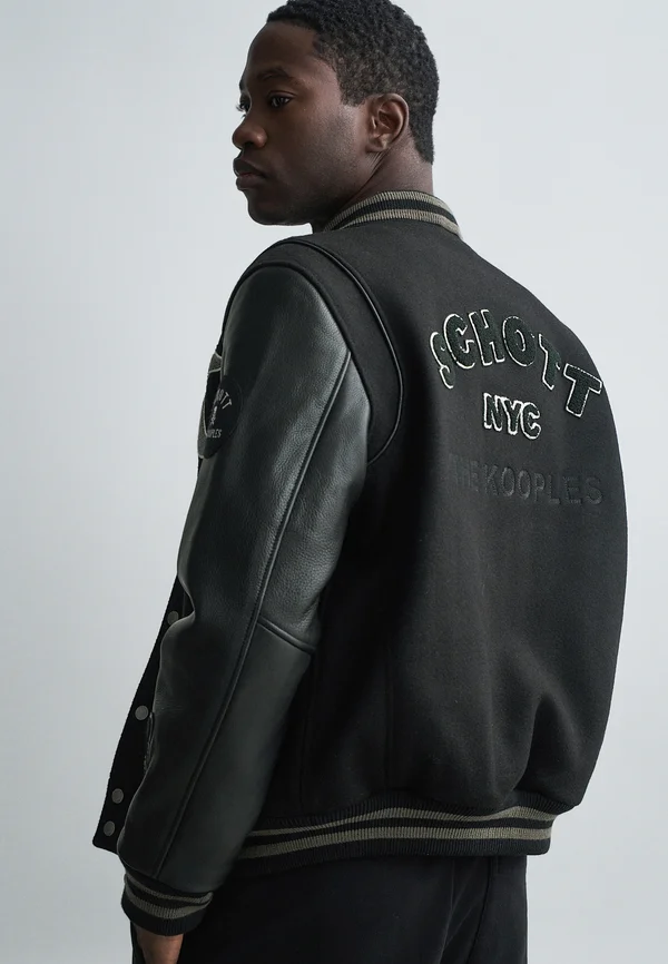 SCHOTT TEDDY JACKET - Bomber Jacket - black