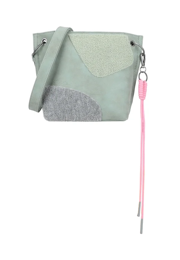 SCHULTERT LIMITED HAPPY FLOCKED JIVE SOFT BERRY - Cross body bag - gruen