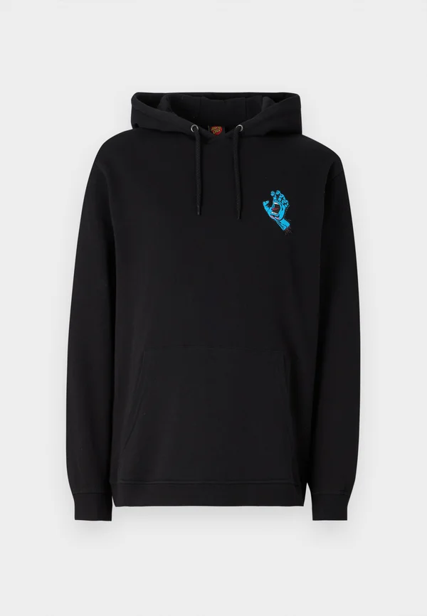 SCREAMING HAND CHEST HOOD UNISEX - Sweatshirt - black