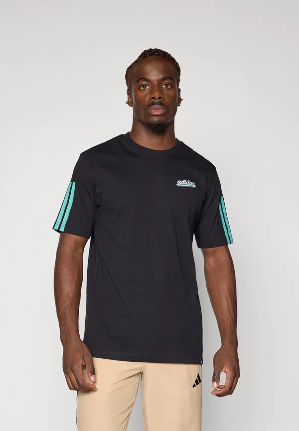 SCRIPT TEE - Print T-shirt - black