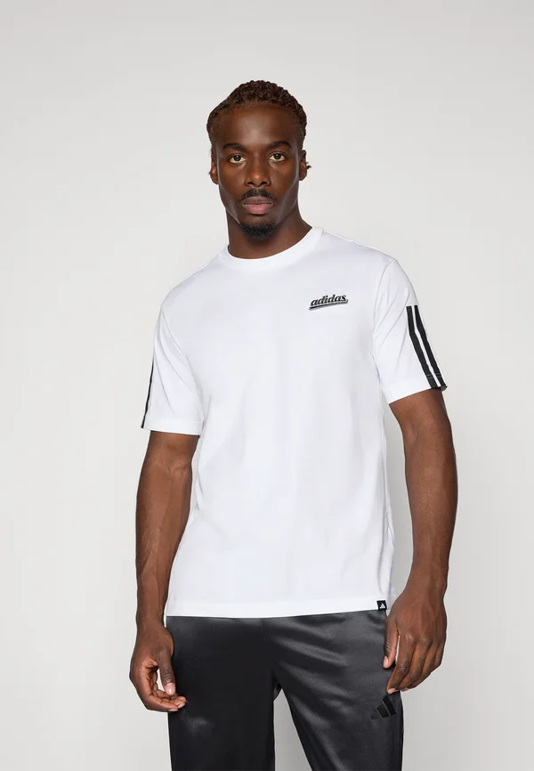 SCRIPT TEE - Print T-shirt - white