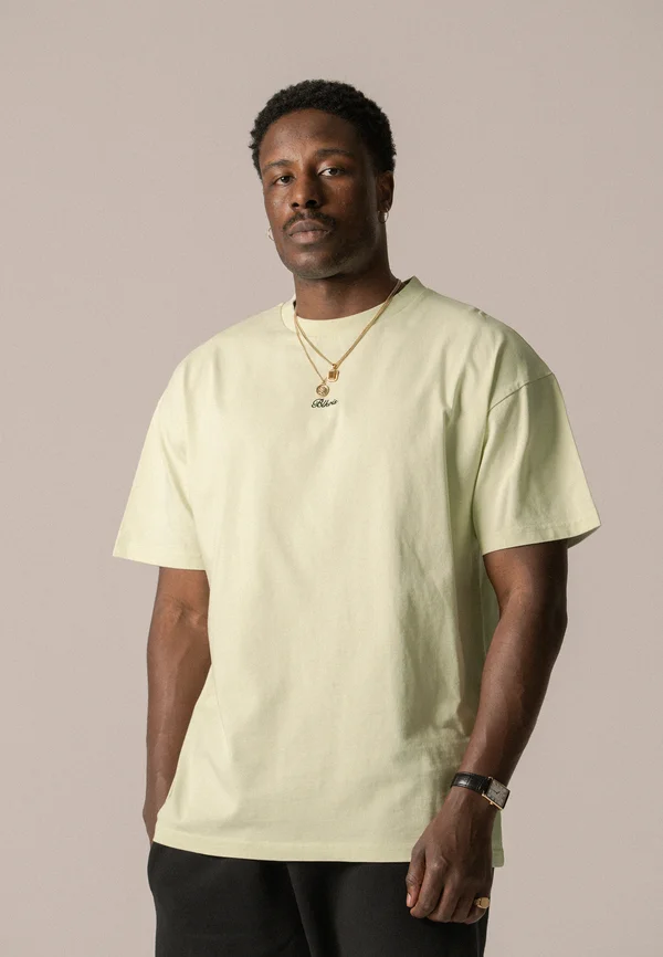 SCRIPT TEE UNISEX - Basic T-shirt - meadow mist
