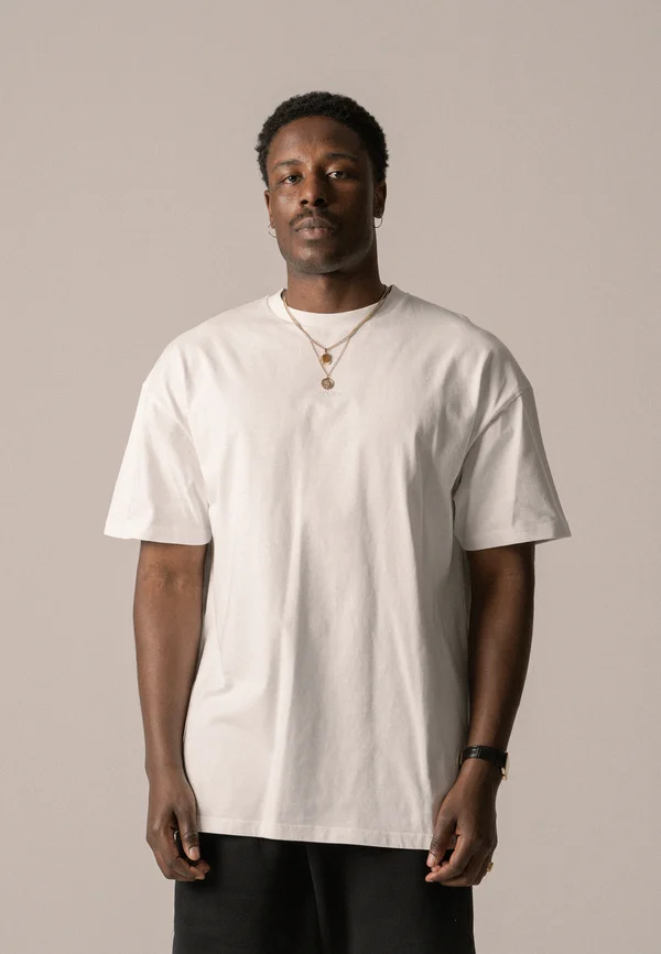 SCRIPT TEE UNISEX - Basic T-shirt - white