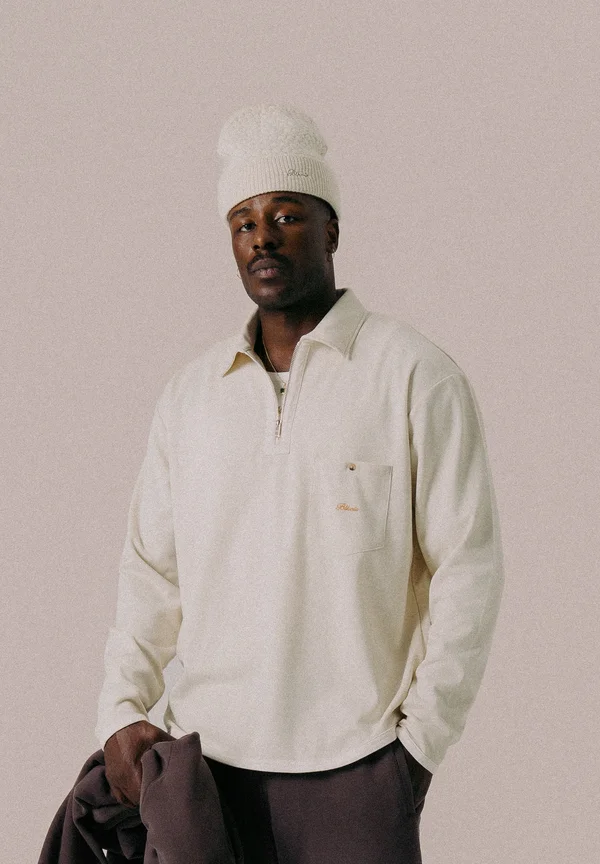 SCRIPT UNISEX - Long sleeved top - antique white