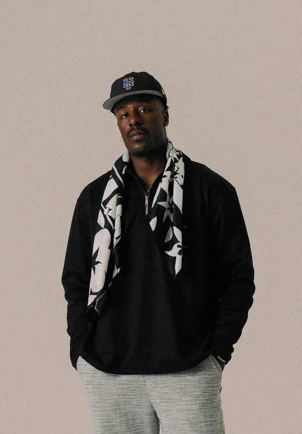 SCRIPT UNISEX - Long sleeved top - black