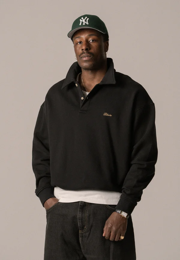 SCRIPT UNISEX - Sweatshirt - black