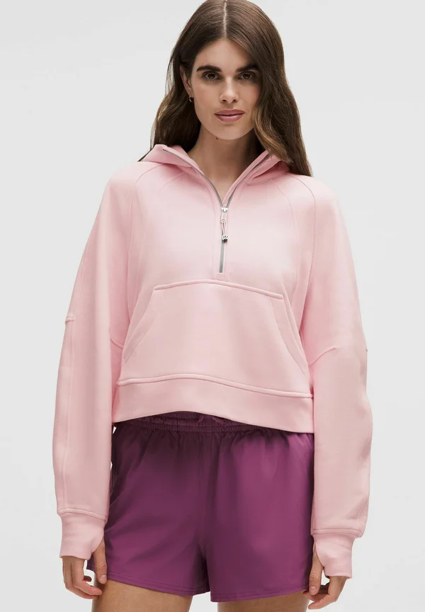 SCUBA OVERSIZED HALF-ZIP - Hoodie - blissful pink