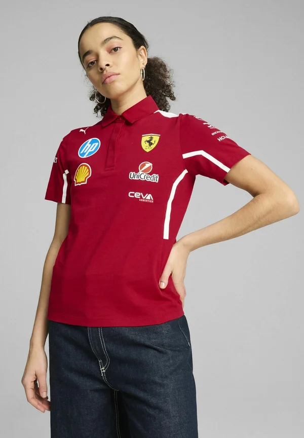 SCUDERIA FERRARI HP 2025 - Polo shirt - dark cherry