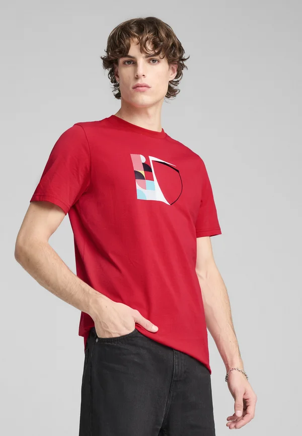 SCUDERIA FERRARI RACE BIG SHIELD - Print T-shirt - rosso corsa