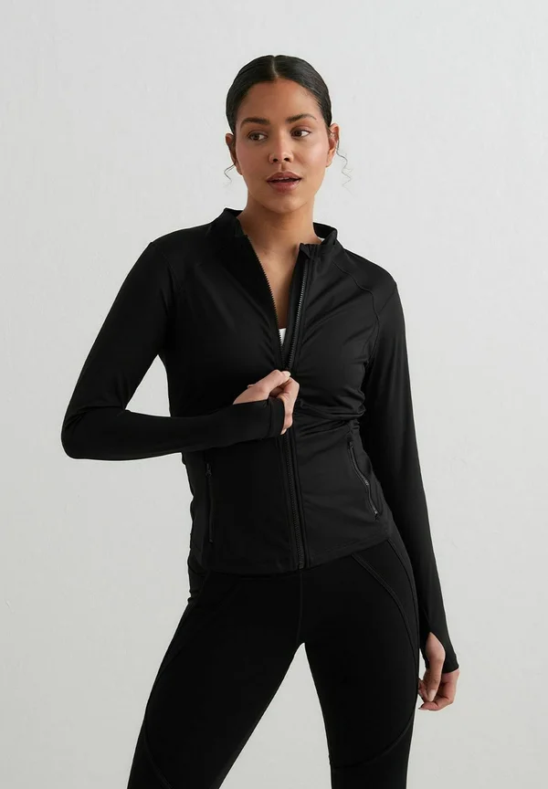 SCULPTING ZIP - Training jacket - black