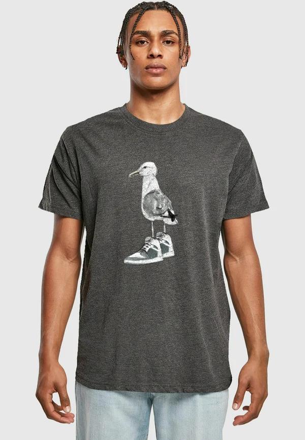 SEAGULL SNEAKERS TEE - Print T-shirt - charcoal