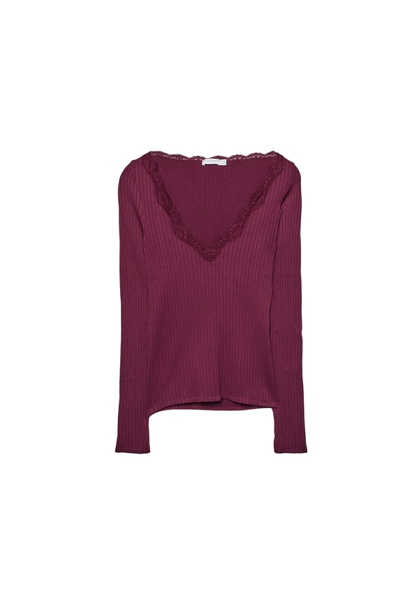 SEAMLESS - Long sleeved top - bordeaux