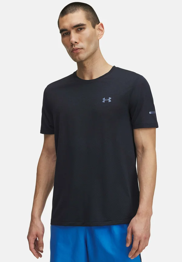 SEAMLESS STRIDE - Sports T-shirt - washed navy