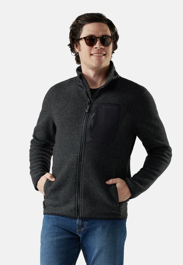 SECOND CUT - Fleece jacket - charcoal