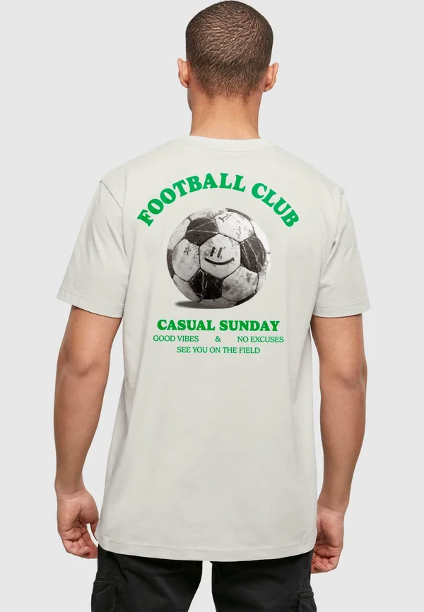 SEE YOU ON THE FIELD  - Print T-shirt - lightasphalt