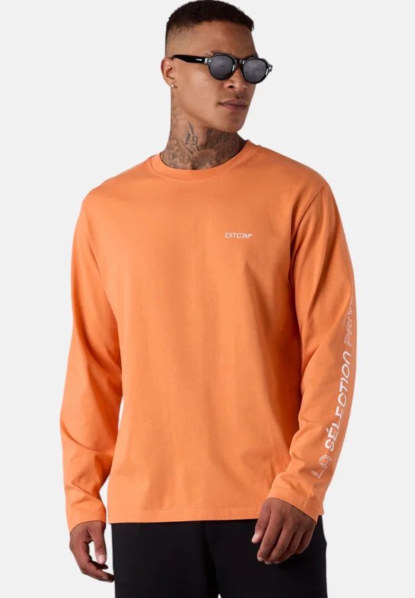 SELECTION PRIVEE - Long sleeved top - dustyorange