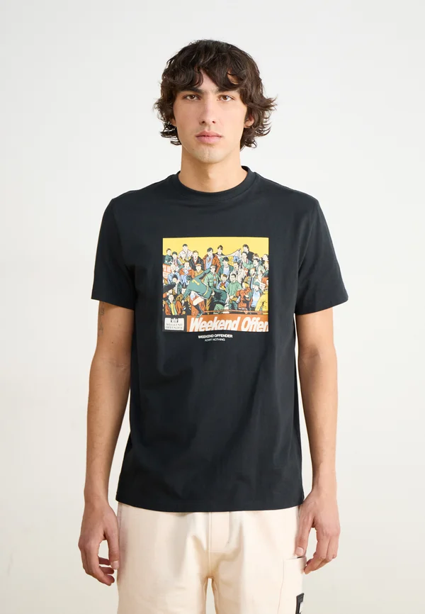 SELHURST - Print T-shirt - black