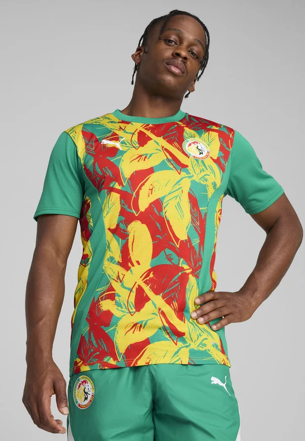 SENEGAL FSF PREMATCH JERSEY - National team wear - sport green aster yellow  red