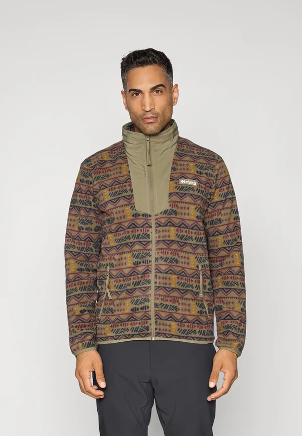 SEQUOIA GROVE PRINTED FULL ZIP - Fleece jacket - stone green