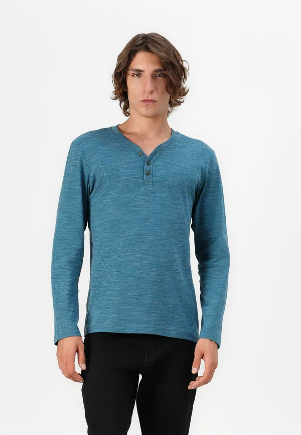 SERAFINO - Long sleeved top - real teal blue