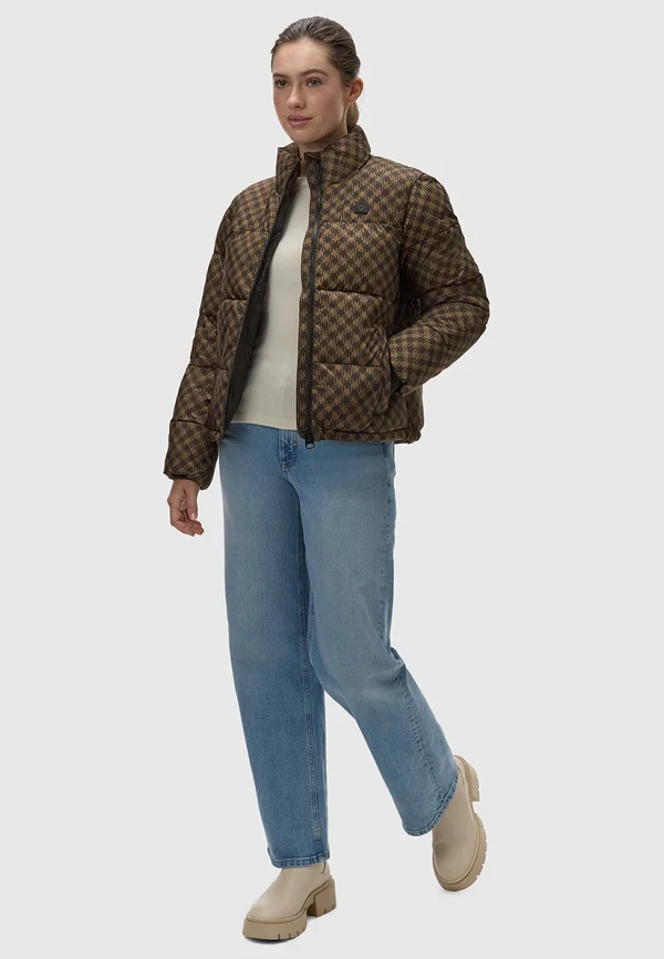 SERAH PRINT - Winter jacket - brown melange