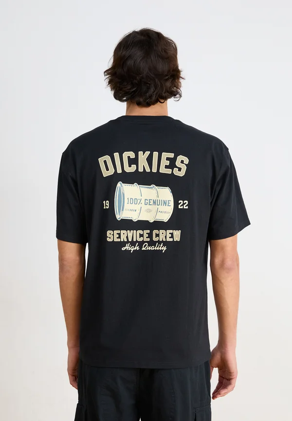 SERVICE CREW TEE - Print T-shirt - black