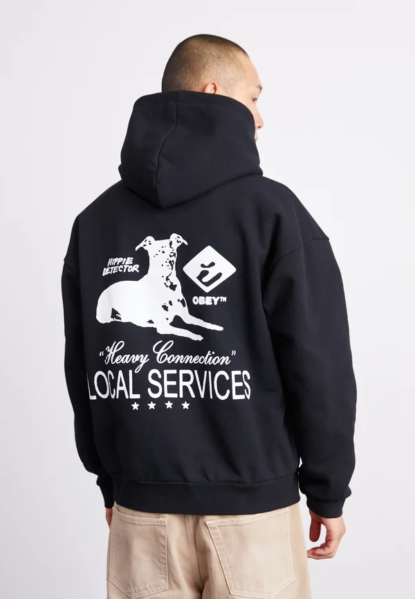 SERVICES EXTRA HEAVY HOOD - Sweatshirt - black