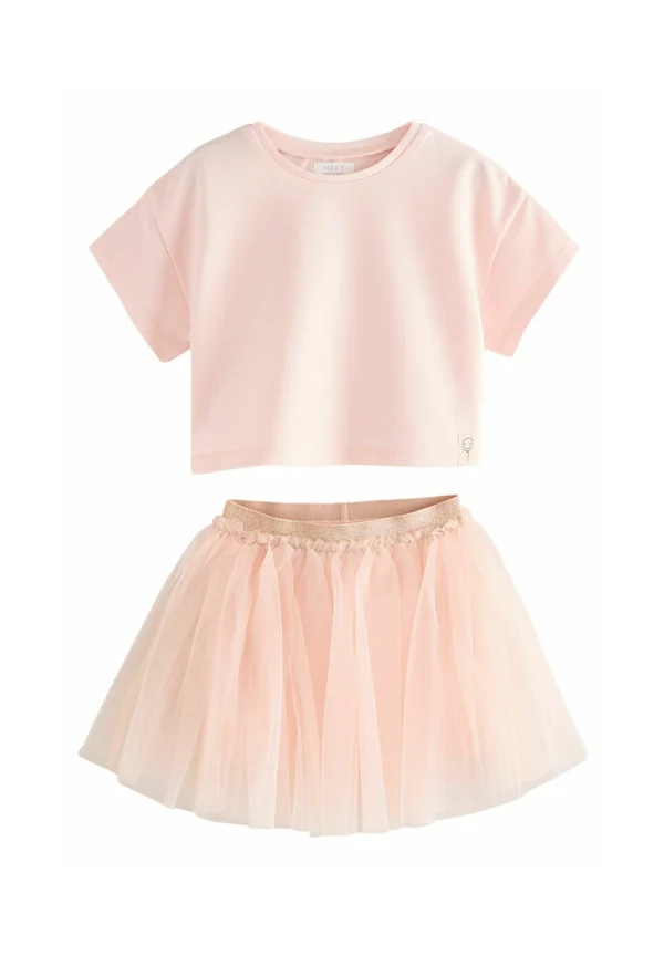 SET - A-line skirt - pink