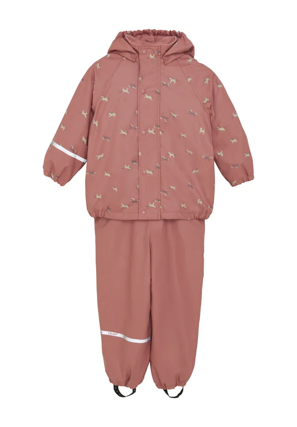 SET - ALL OVER - Rain trousers - brick dust