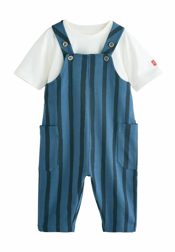SET - Basic T-shirt - blue black stripe
