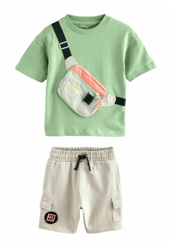 SET - Cargo trousers - khaki green