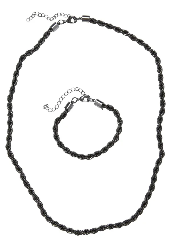 SET CHARON INTERTWINE AND - Necklace - gunmetal