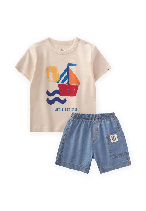 SET - Denim shorts - off white