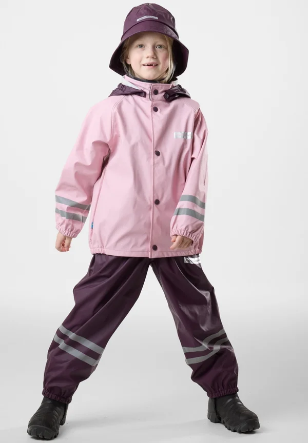 SET - Dungarees - lt. pink plum