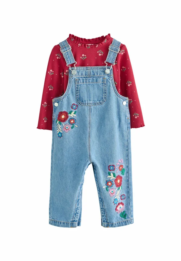 SET - Dungarees - mid blue