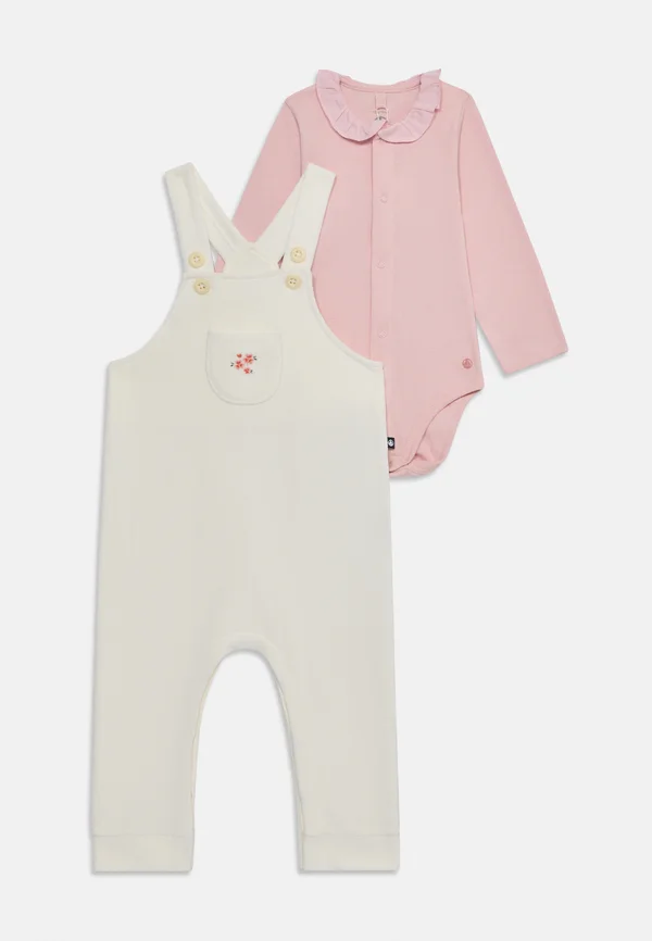 SET - Dungarees - milk/joli
