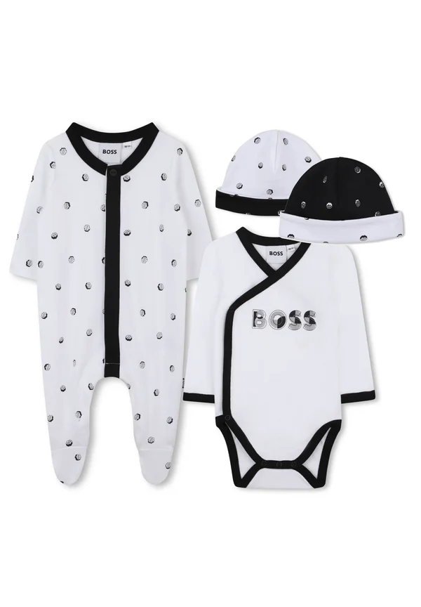 SET GIFT BOX - Beanie - white