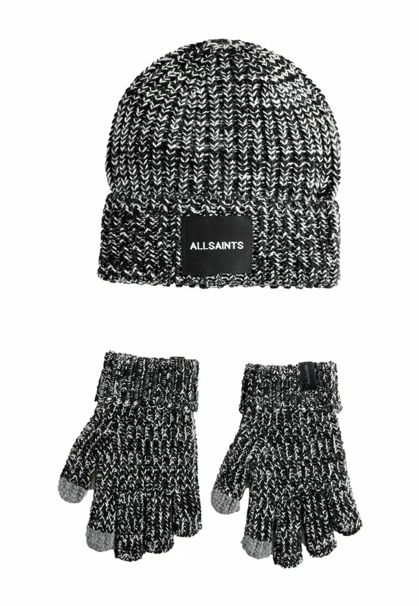 SET - Gloves - grey twist