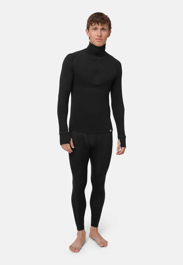 SET HALFZIP - Undershirt - black