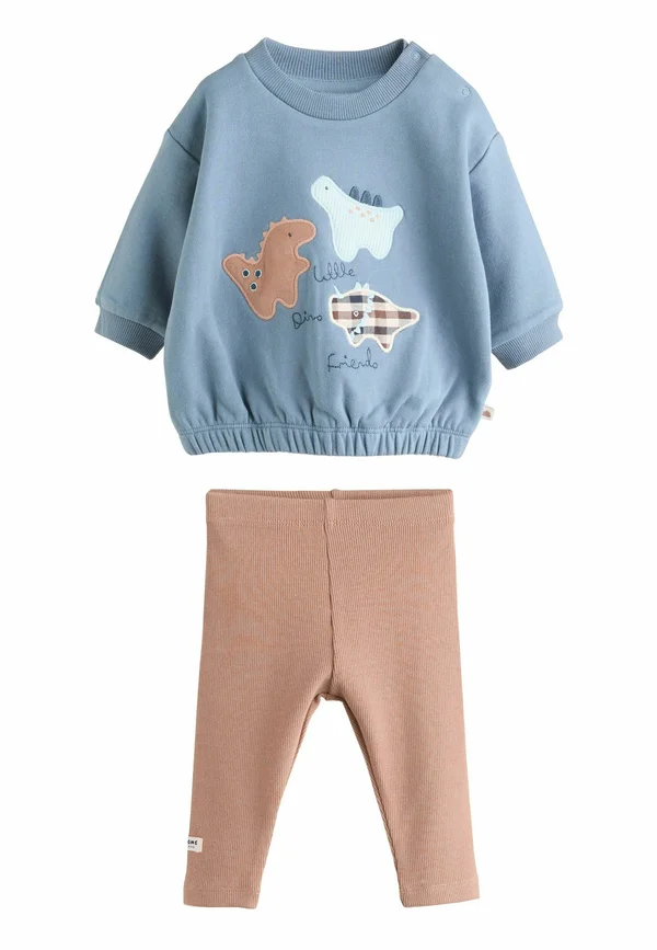 SET  - Leggings - Trousers - blue dino