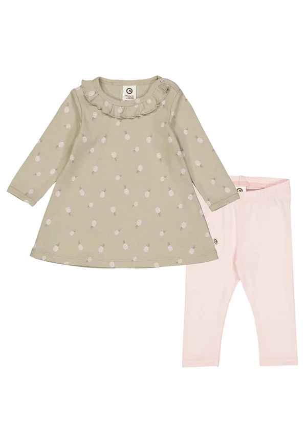 SET - Leggings - Trousers - soft green poetry green mary