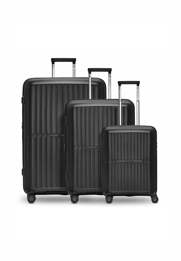 SET - Luggage set - black metallic