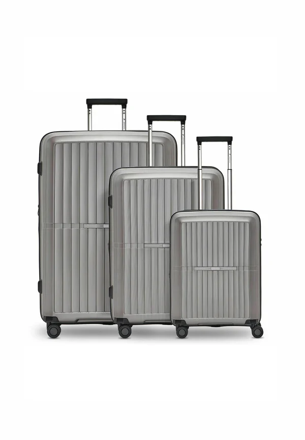 SET - Luggage set - grey coffee metallic