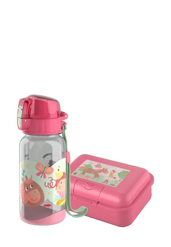 SET - Lunch box - prinzessin pferd