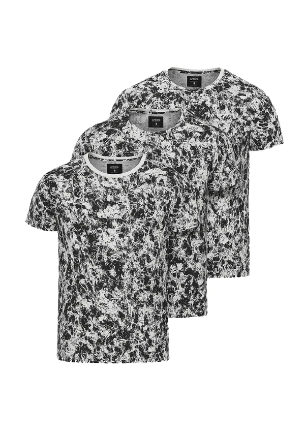 SET OF 3  - Print T-shirt - cream