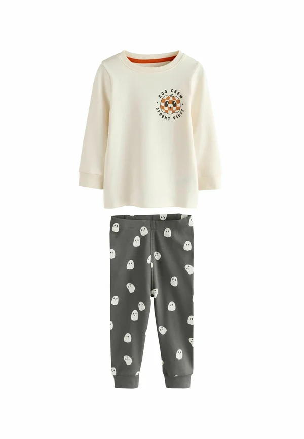 SET - Pyjama set - cream black halloween