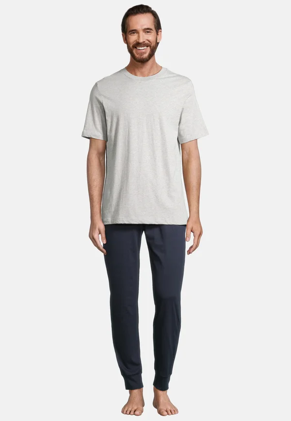 SET - Pyjama set - dunkelblau   grau