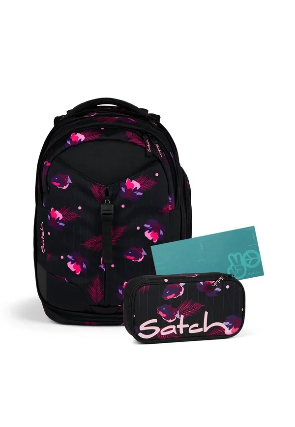 SET - School bag - schwarz