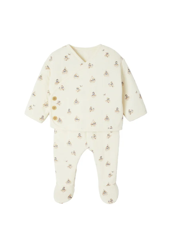 SET - Sleep suit - wollweiß
