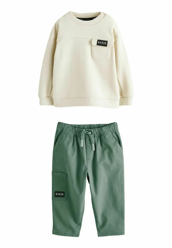 SET - Sweatshirt - stone green